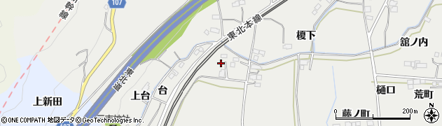 福島県伊達郡国見町石母田台22周辺の地図