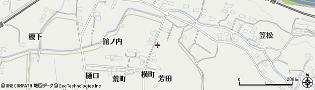 福島県国見町（伊達郡）石母田（横町）周辺の地図
