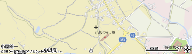 福島県伊達郡国見町小坂六反田周辺の地図