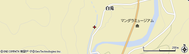福島県福島市飯坂町茂庭大平周辺の地図