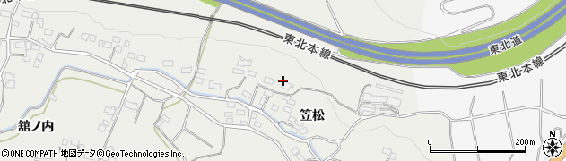 福島県国見町（伊達郡）石母田（横向）周辺の地図