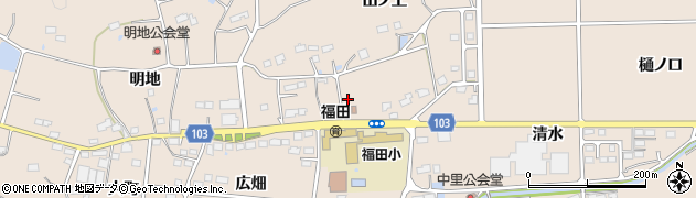 福島県新地町（相馬郡）福田（辻）周辺の地図