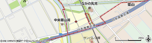 新潟県新潟市東区亀田中島周辺の地図