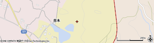 福島県国見町（伊達郡）西大枝（入青木）周辺の地図