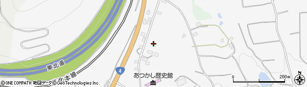 福島県伊達郡国見町大木戸新田山周辺の地図