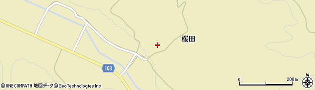 宮城県伊具郡丸森町大内桜田周辺の地図