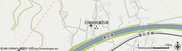 福島県国見町（伊達郡）石母田（蛭沢）周辺の地図