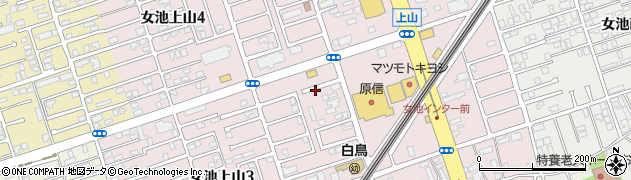 新潟県新潟市中央区女池上山周辺の地図
