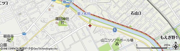 新潟県新潟市中央区山二ツ5丁目周辺の地図