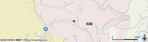 福島県国見町（伊達郡）鳥取（山田）周辺の地図
