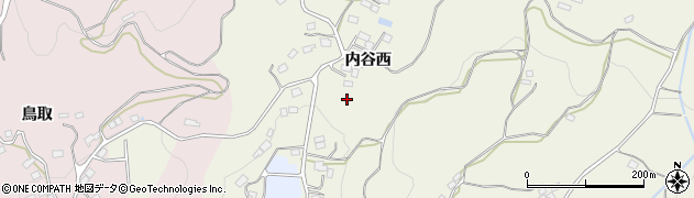 福島県国見町（伊達郡）内谷（西）周辺の地図