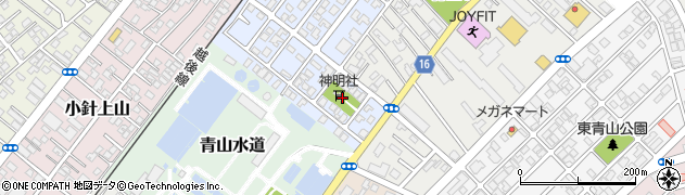 新潟県新潟市西区青山新町3周辺の地図
