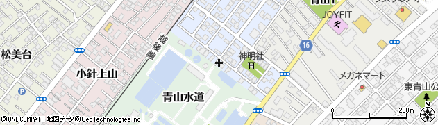 新潟県新潟市西区青山新町1周辺の地図
