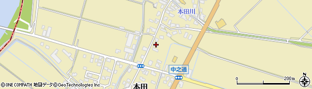 新潟県新発田市本田1854周辺の地図