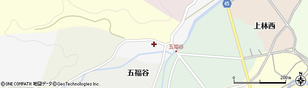 宮城県丸森町（伊具郡）福沢前周辺の地図