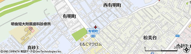 新潟県新潟市西区西有明町11周辺の地図