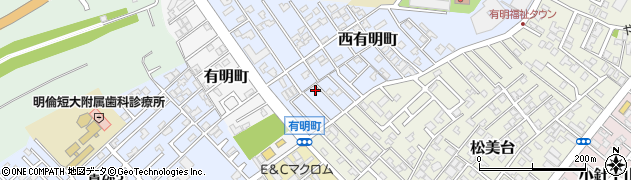 新潟県新潟市西区西有明町10周辺の地図
