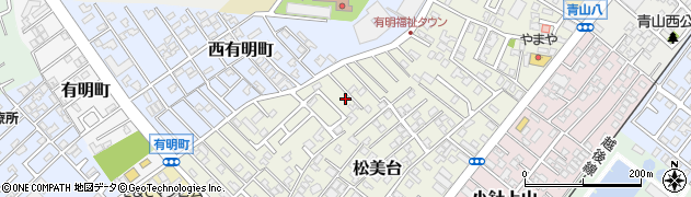 松美台第2なかよし公園周辺の地図