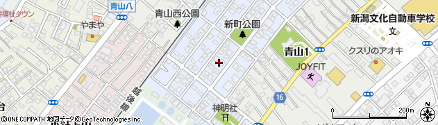 新潟県新潟市西区青山新町10周辺の地図