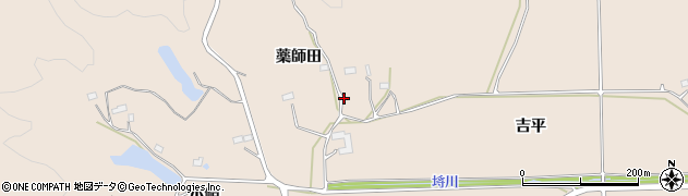 福島県新地町（相馬郡）福田（薬師田）周辺の地図