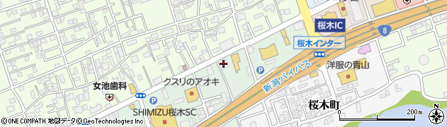 タカナシ・カメラチェーン新潟桜木店周辺の地図