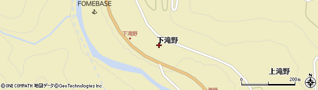 福島県福島市飯坂町茂庭（下滝野）周辺の地図