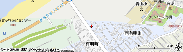 新潟県新潟市西区西有明町14周辺の地図