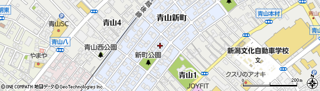 新潟県新潟市西区青山新町15周辺の地図