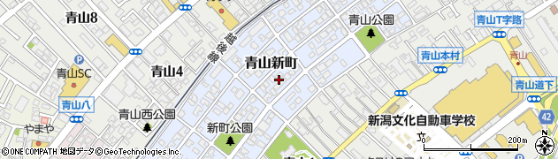 新潟県新潟市西区青山新町20周辺の地図