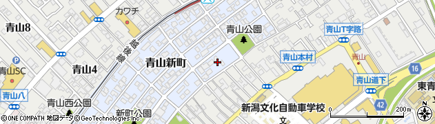 新潟県新潟市西区青山新町23周辺の地図