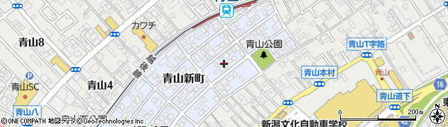 新潟県新潟市西区青山新町24周辺の地図