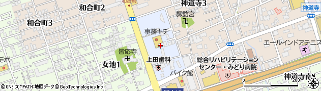 新潟県新潟市中央区女池東周辺の地図