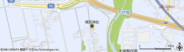 順天神社周辺の地図
