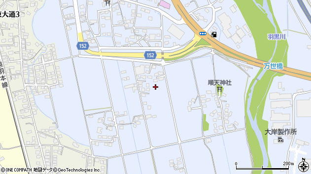 〒992-1125 山形県米沢市万世町片子の地図