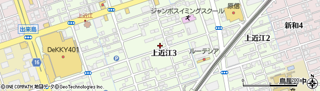 新潟県新潟市中央区上近江周辺の地図