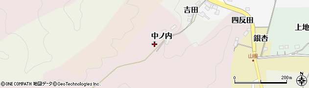 宮城県丸森町（伊具郡）中ノ内周辺の地図