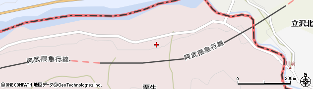 福島県伊達市梁川町舟生明神前周辺の地図
