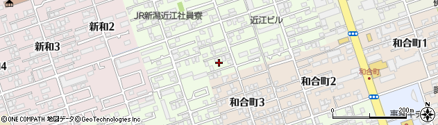 新潟県新潟市中央区近江3丁目10周辺の地図
