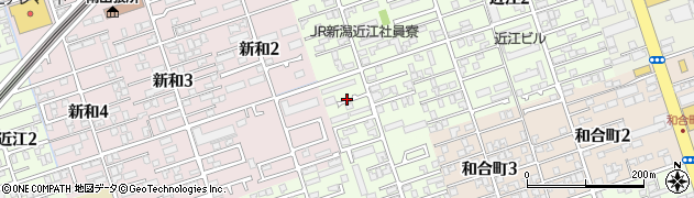 新潟県新潟市中央区近江3丁目17周辺の地図