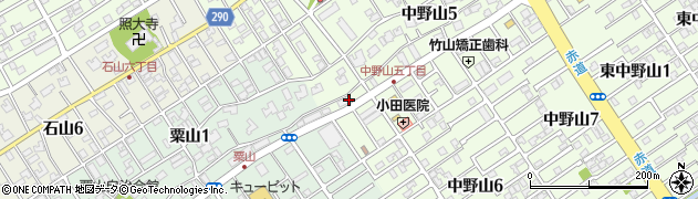 新潟中野山郵便局 ＡＴＭ周辺の地図