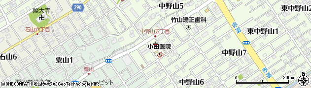 ファミリーマート新潟中野山店周辺の地図