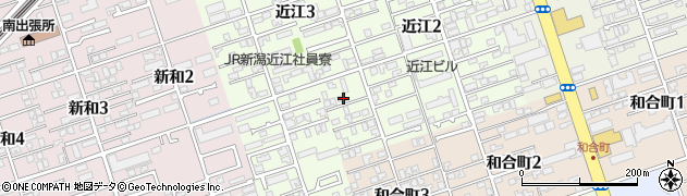 新潟県新潟市中央区近江3丁目8-33周辺の地図