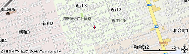 新潟県新潟市中央区近江3丁目8周辺の地図