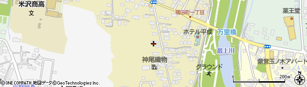 山形県米沢市福田町周辺の地図