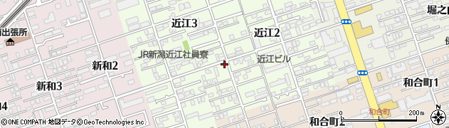 新潟県新潟市中央区近江3丁目8-24周辺の地図