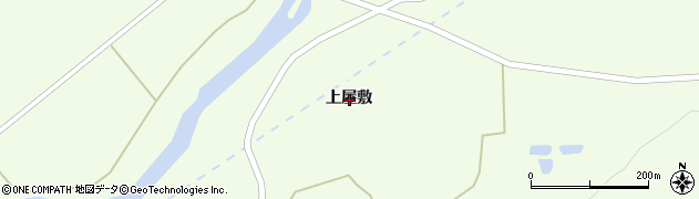 山形県米沢市口田沢上屋敷周辺の地図