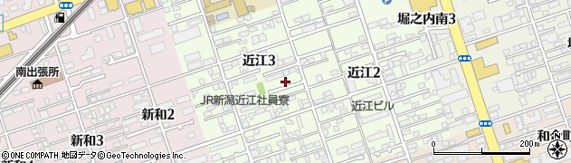 新潟県新潟市中央区近江3丁目6周辺の地図