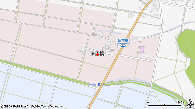 〒957-0047 新潟県新発田市法正橋の地図