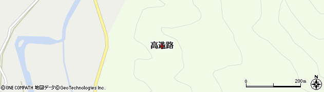 山形県飯豊町（西置賜郡）高造路周辺の地図