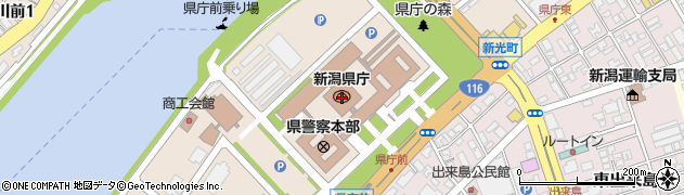 新潟県周辺の地図
